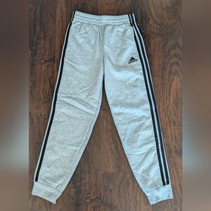 Adidas Kids Light Gray Sweatpants- Size M